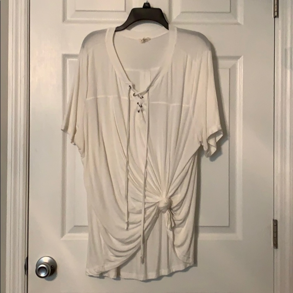 POL Lace- Up Top